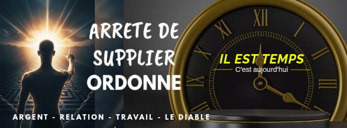 ARRETE DE SUPPLIER, ORDONNE