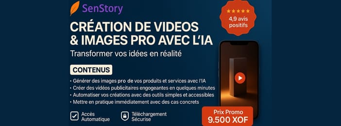 Apprendre à créer des Images Pro et Vidéos publicitaire avec l'IA