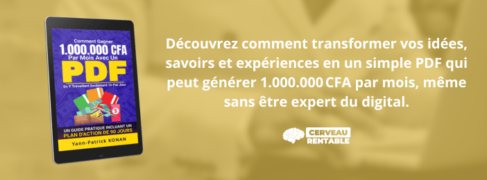 Gagner 1 Million CFA Par Mois Avec Un Ebook / PDF