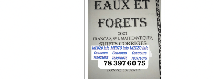 Fascicule Eaux et Forêt