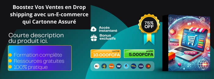Boostez Vos Ventes en Dropshipping avec un E-commerce qui Cartonne Assuré