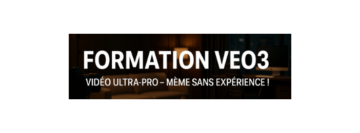 Formation création de vidéos ultra-pro grâce à l’IA VEO3 (même sans expérience !)