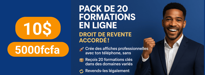 KIT COMPLET DE 20 FORMATIONS.