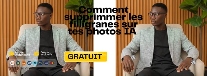 Comment supprimer les filigranes sur tes photos IA