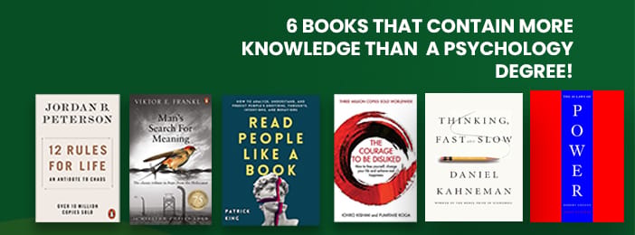 6 BOOKS THAT CONTAIN MORE KNOWLEDGE THAN A PSYCHOLOGY DEGREE!