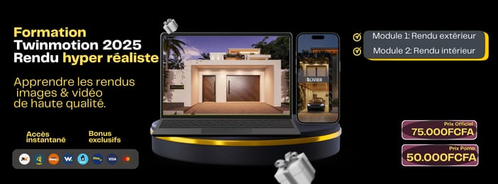 Rendu image & vidéo hyper réaliste avec Twinmotion 2025