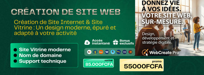 CRÉATION DE SITE WEB