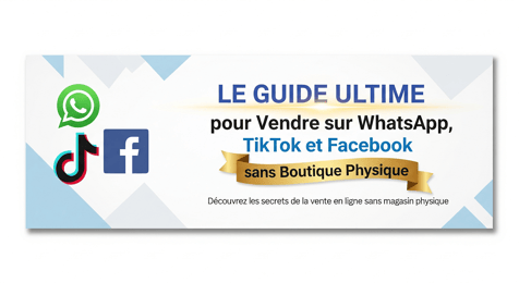 Comment vendre sur whatsapp, tiktok et Facebook sans boutique physique