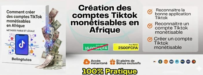 FORMATION COMPLÈTE: création des compte tiktok monétisables (Formation Pratique)