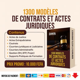 + 1300 Modèles de Contrats et Actes Juridiques