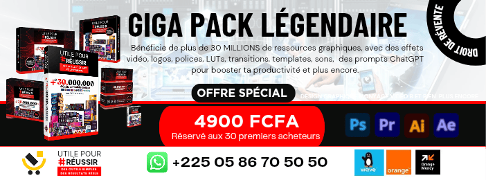 Pack Ultime : Plus de 30 Millions d’Outils Digitaux pour Booster ta Créativité & ton Busine