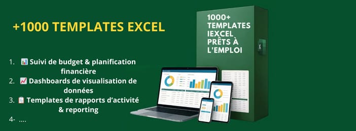 PACK DE 1000 Templates EXCEL – Prêts à l’emploi