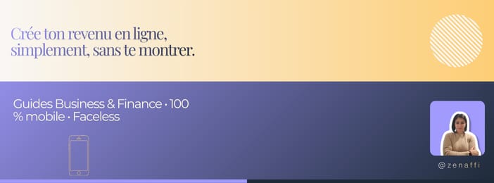 Gagne Tes Premiers 100 $ IA Faceless – 7 Méthodes Simples Sans Te Montrer (Ebook + Workbook)