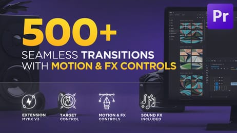 🎬500 TRANSITION FOR PREMIERE PRO