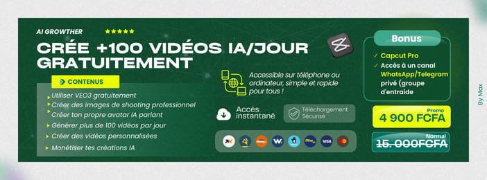 Crée tes vidéos IA gratuitement sans aucun abonnement en illimitée en moins de 5min