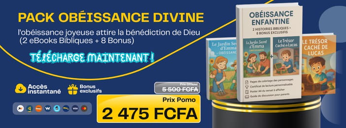 🎁 Le Pack Obéissance Divine – 2 eBooks + 8 bonus pédagogiques (4–12 ans)✝️