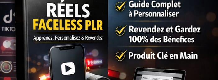 Ebook Réels Sans Visage avec Droits PLR - Personnalisez et Vendez Facilement