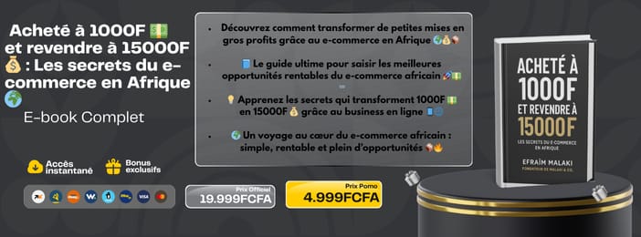 Acheté à 1000f et revendre à 15000f : Les secrets du e-commerce en Afrique