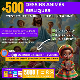 PACK ULTIME DE PLUS DE 500 DESSINS ANIMÉS BIBLIQUES POUR ENFANTS ET ADULTES
