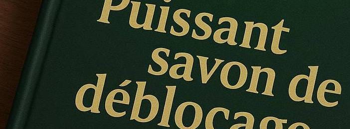 [Produit N° 2]Puissant savon de déblocage