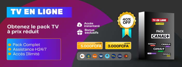 Pack TV en ligne — Accès instantané à vie