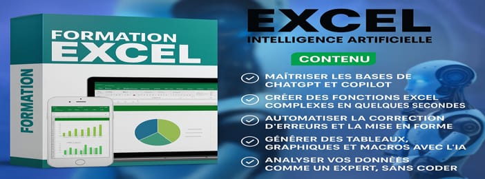 Formation Excel & IA : Boostez votre Productivité avec Copilot et ChatGPT