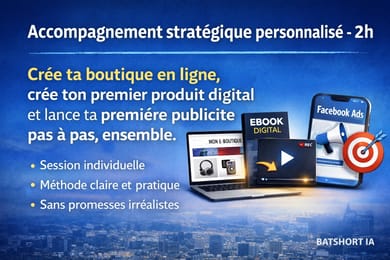 Accompagnement stratégique personnalisé – Lancer ton système de vente digital
