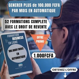 PACK EXCLUSIF DE 52 FORMATIONS AVEC DROIT DE REVENTE