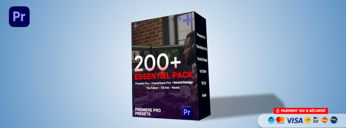 PACK ESSENTIEL : 200+ Presets Pro (Compatible Premiere Pro) + BONUS Sound Design