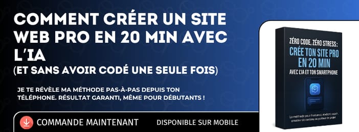 Crée Ton Premier Site Web Pro avec l'IA en 20min, Sans Code ni Budget