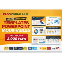 Pack 10 000 MODÈLES TEMPLATES + ICÔNE PowerPoint Modifiables pour Tous Événements (Offre limitée) 🚨