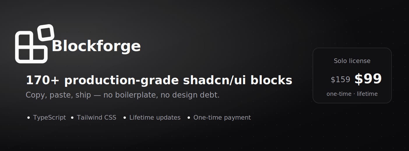 Blockforge — Solo