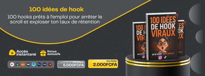 100 Hook prêts à l'emploi pour exploser ta visibilité en ligne