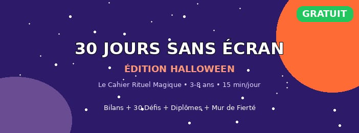 30 Jours Sans Écran - Édition Halloween 🎃 | Mon Cahier Rituel Magique 3-8 ans [GRATUIT]