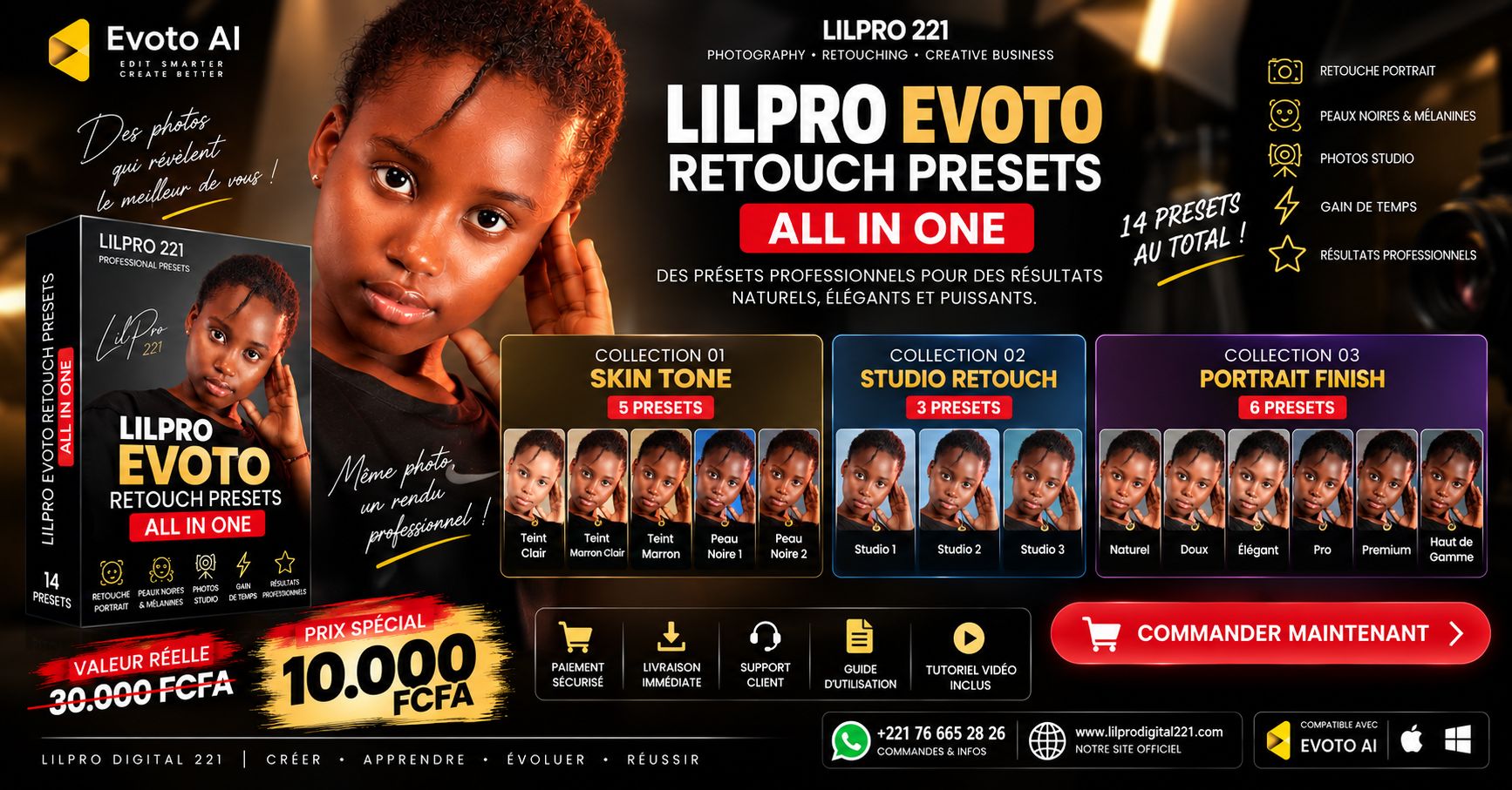 PACK LILPRO EVOTO RETOUCH PRESETS