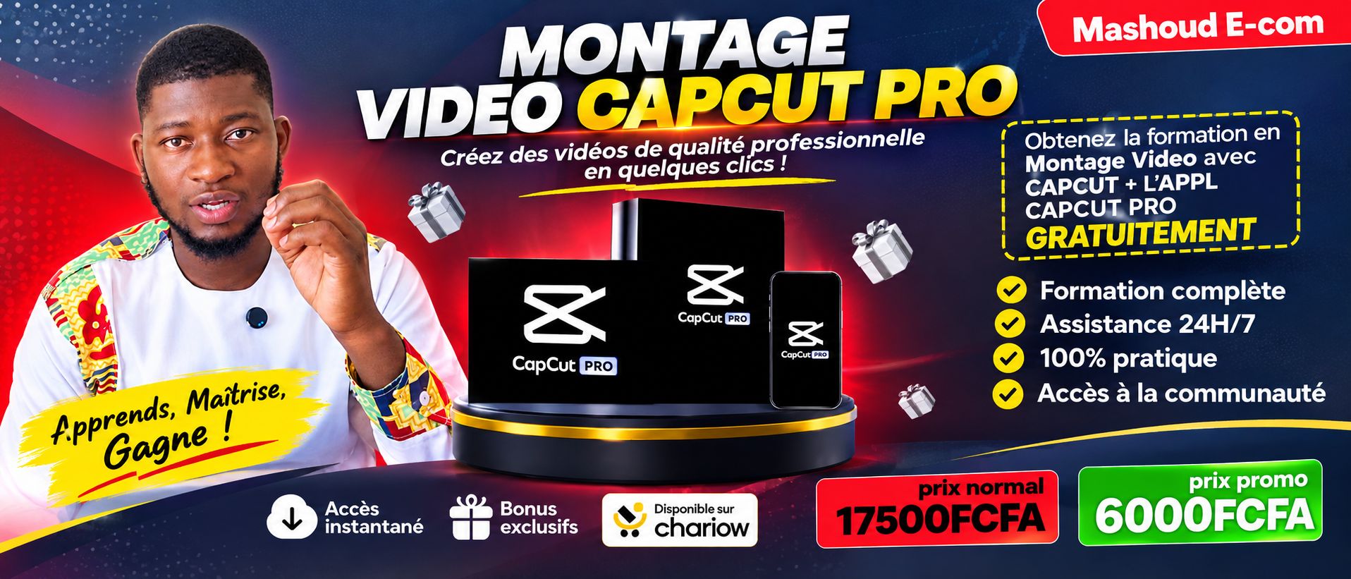 FORMATION EN MONTAGE VIDEO CAPCUT PRO