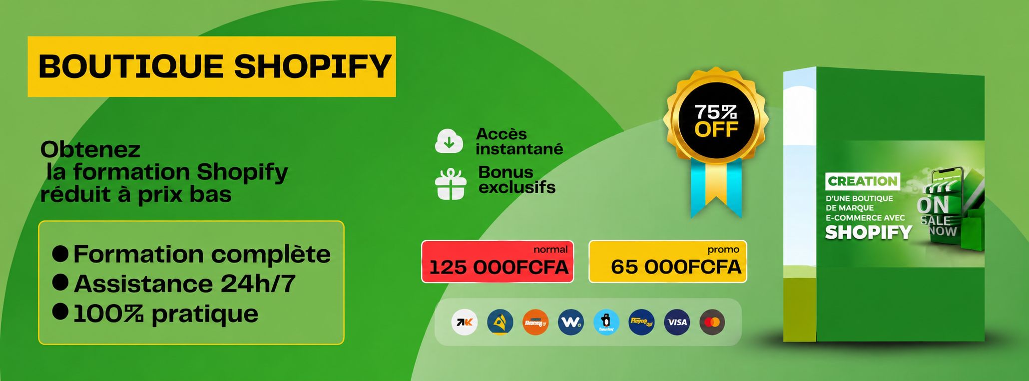 CRÉER UNE BOUTIQUE EN LIGNE DE MARQUE SHOPIFY