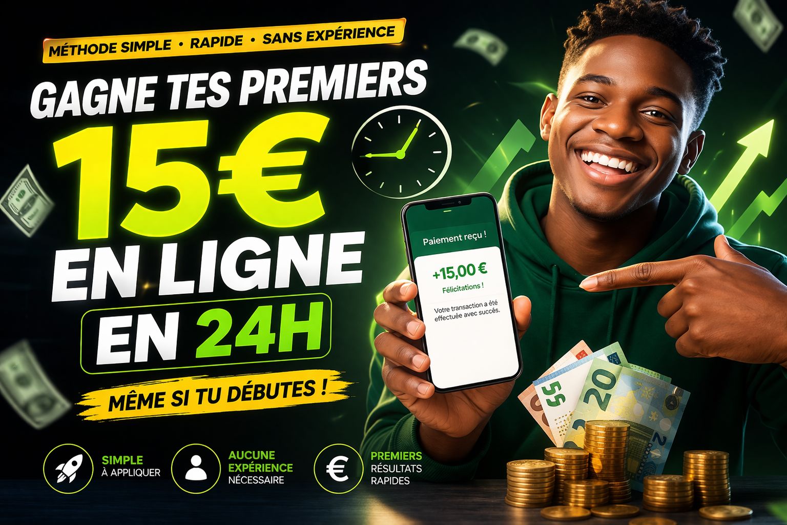 Comment gagner ses premiers 15€ en ligne