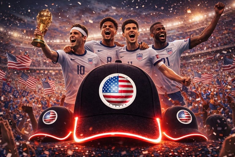 USA Xcap - Insane - SONO-Luminous Cap for football fans - Bundle - 10pcs