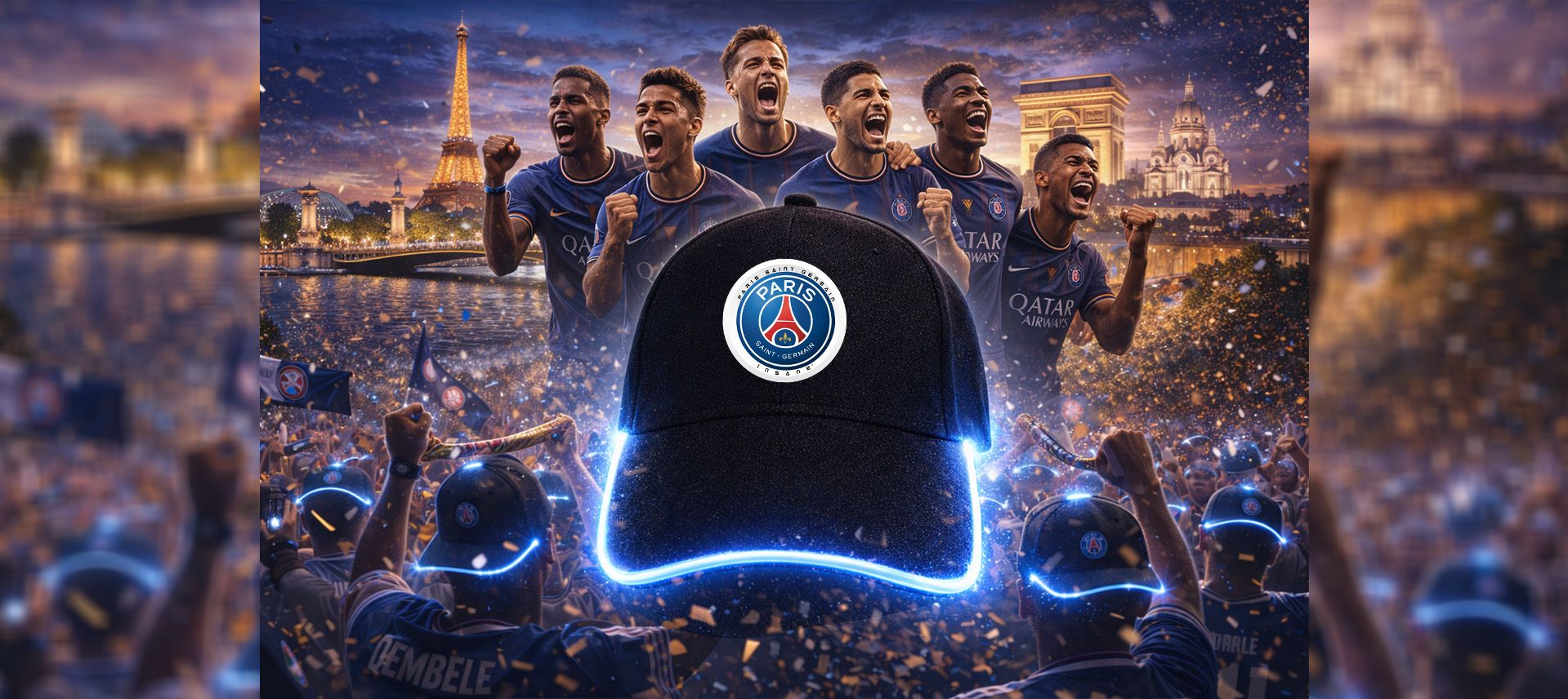 PSG-Xcap - Insane - SONO-Luminous Cap for football fans
