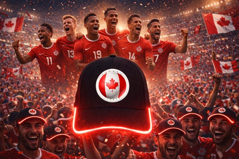 Canada Xcap - Insane - SONO-Luminous Cap for football fans - Bundle - 5pcs