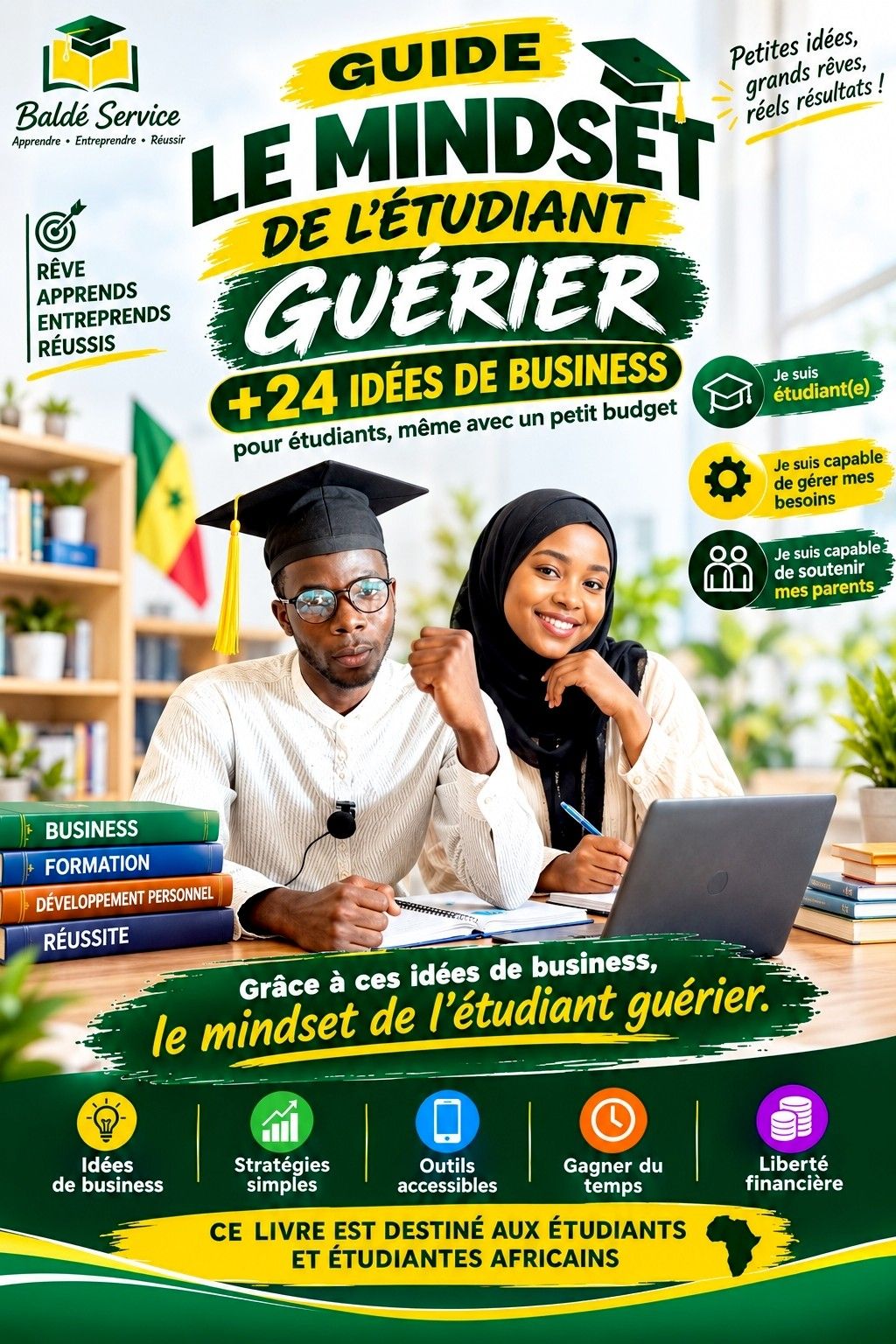 Guide le minset del’Étudiants guérier Africains (+24 idée business)
