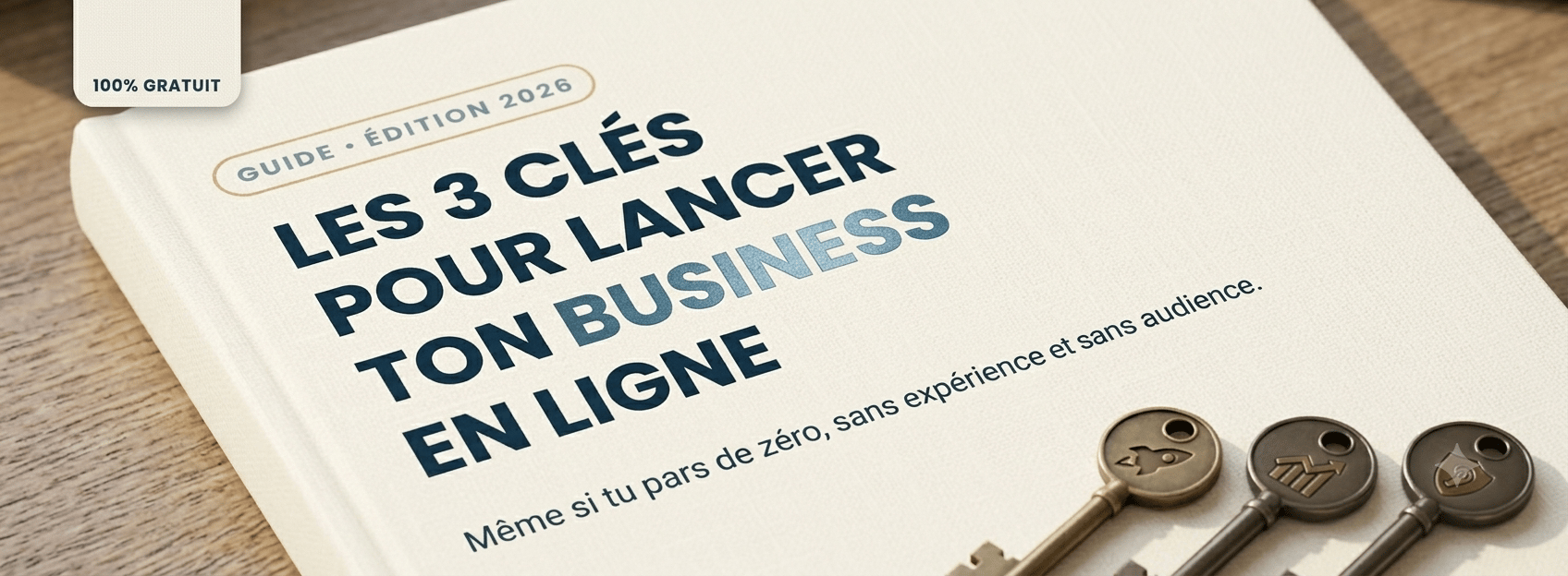 LES 3 CLÉS POUR LANCER TON BUSINESS EN LIGNE