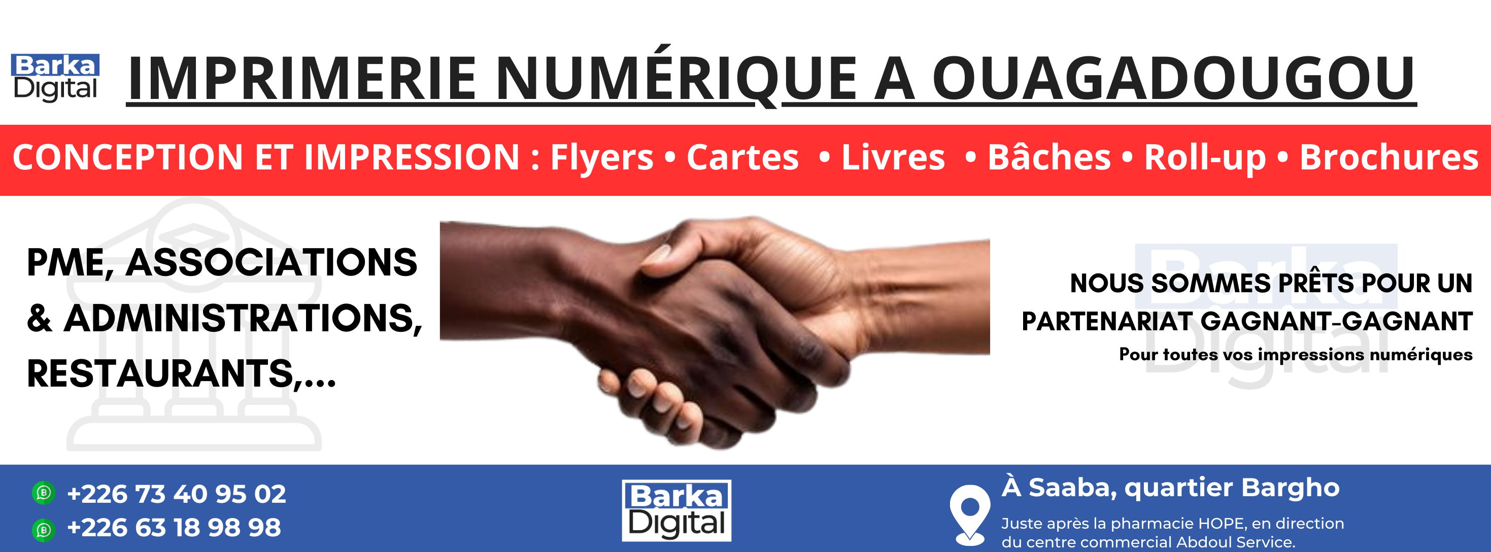 FORMATION IMPRIMERIE NUMERIQUE AU BF