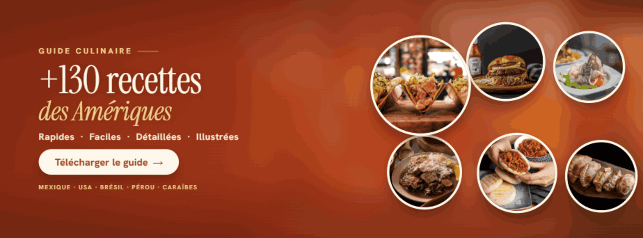 Le Guide Ultime pour cuisiner les saveurs des Amériques, varié, facile et bon tous les jours