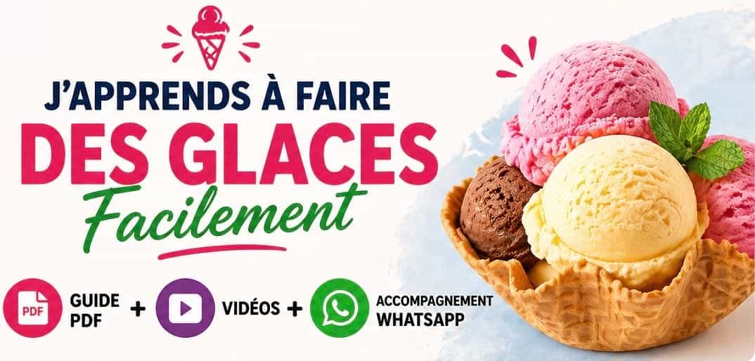 Apprends à faire des glaces crémeuses sans machine (avec démonstration vidéo complète) sur WhatsApp