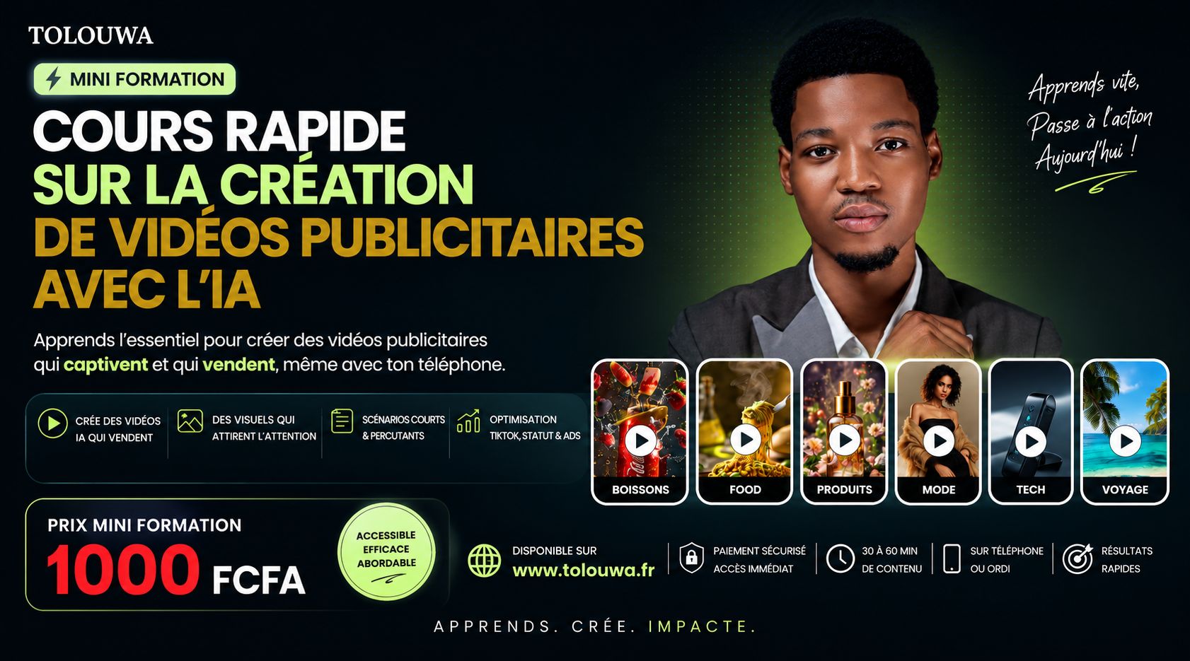 Crée des Pubs IA qui vendent avec ton téléphone