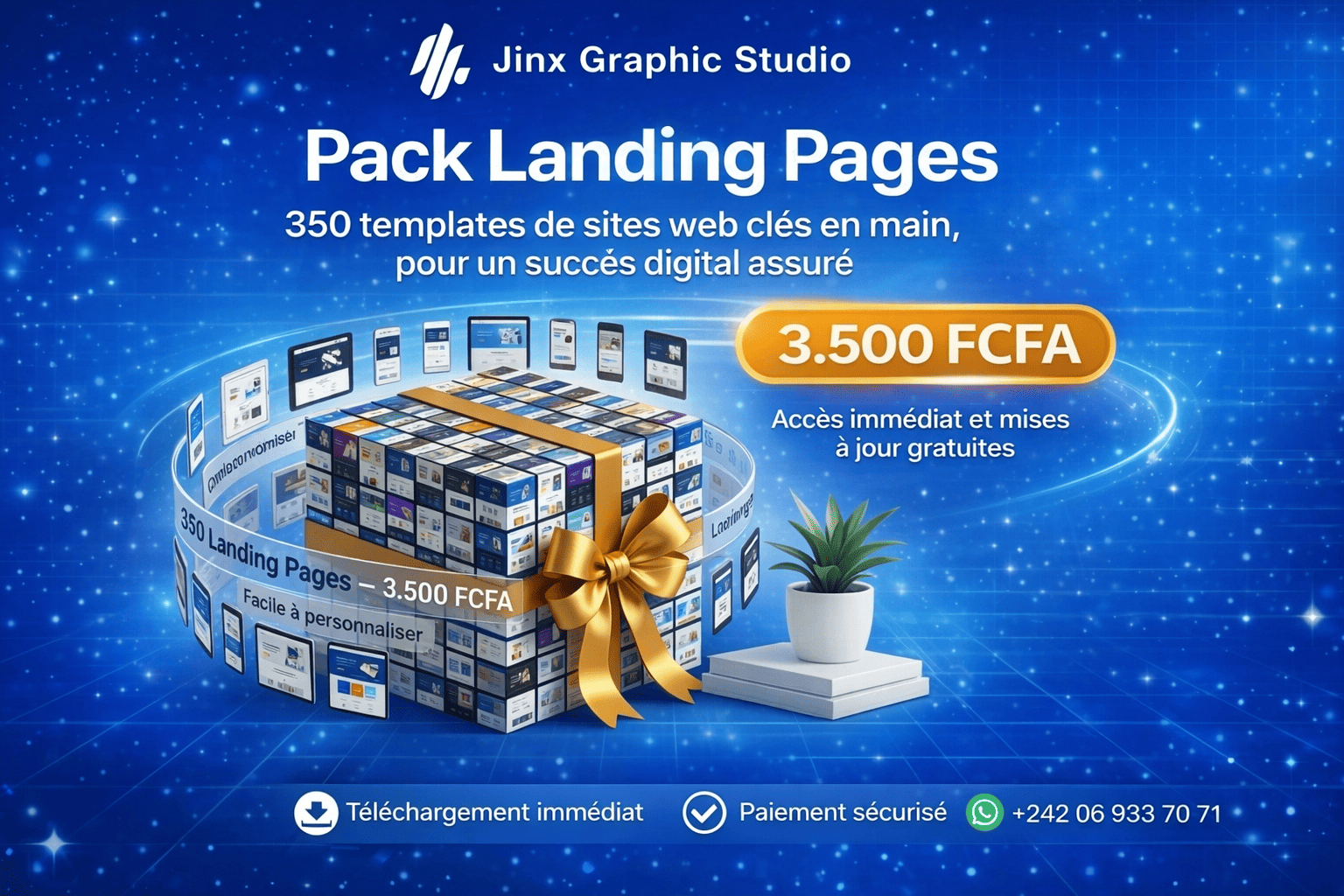 350 LANDING PAGE ( création d'un site web )