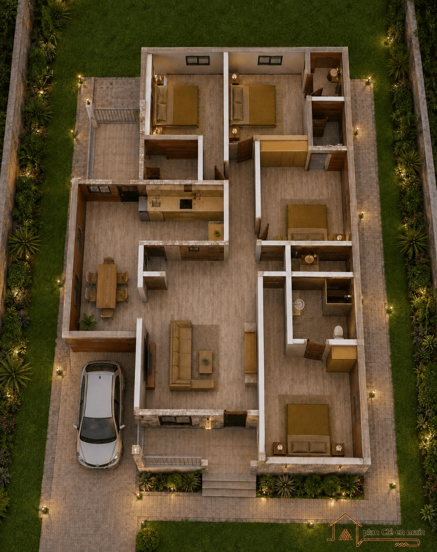 Projet Maison Urbaine de 4 Chambres — Dossier de Construction « Clé en Main »