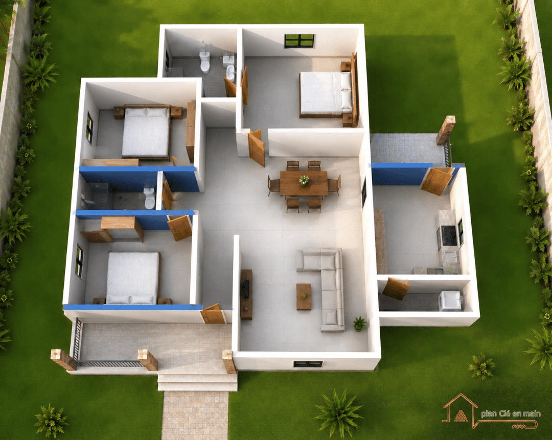 Projet Villa Elégante de 3 Chambres - Dossier « Clé en Main »